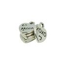 50 Pieces I love MOM XOXO Heart Charms DIY Making Mother's Day Jewelry DIY Necklace Bangle Accessories