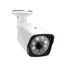 1080P HD Security Camera Indoor/Outdoor IP66 Waterproof Bullet Cameras with IR Night Vision LEDs Home Video Surveillance Kits, Metal Housing, EU Standard, White