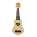 Sapele Wood 17inch Ukulele 4 String Guitar with Black Storage Bag Gift for Girls Kids Friends