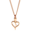 Hollow Out Love Heart Pendant Urn Ash Perfume Keepsake Necklace