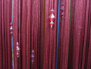 Door Window Room Divider Crystal Beads String Curtain Tassel Screen Wine Red
