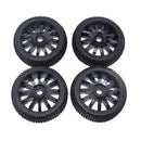 4Pcs Racing RC 1/8 Off-Road Car Buggy 17mm Hub Wheels and Tires 4 Pieces for HSP HPI