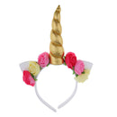 Unicorn Rose Flower Headband Adult Girls Costume Cosplay Party Fancy Dress Hair Accessories