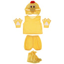 Kids Animal Costume Set Duck Hat Top Shorts Gloves Shoes Party Halloween