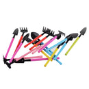 3pc Shovel Rake Spade Wood Handle Metal Head Kids Toy Mini Garden Hand Tools