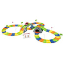 Hot DIY Assembly Flexible Track Racing Car Model Kits Playset with Light Kids Educational Toy Xmas Gift -192 Pieces