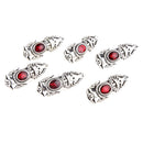 6pcs Vintage Ends Caps Bracelet Charm Beads for DIY Jewelry Making Findings