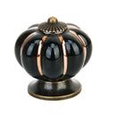 Cute Pumpkin Drawer Cabinet Bin Dresser Cupboard Pull Knob Handle With Screw Black