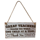 Great Teacher Wooden Sign Wall Home Decorations Special Teacher Gifts