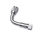 Cars Motorcycles Chrome Plated Brass Tyre Valve Extension Adaptor 90 Degree