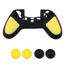 4 Pieces Thumbstick Cap Silicone Camo Skin Grip Case for PlayStation PS4 Yellow