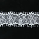 Fashionable 3 Yard 7cm Wide White Eyelash Lace Trim DIY Sewing Applique Clothes Costume Doll Accessories DIY Accessory