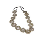 Vintage Bohemia Antique Bronze Flower Pattern Elastic Hair Headband Garland
