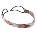Lady Stripe Weave Elastic Hair Plaited Plait Headband Hairband Colorful