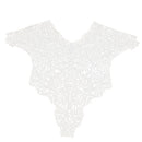 1 Piece Fabric Venise Lace Collar Neckline Sewing Trim Applique Clothes Dress Craft White