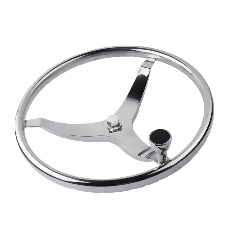 1 Piece Stainless Steering Wheel Boat Wheel Water Sports 34.0 cm
