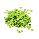 7mm Round Cupped Loose Sequins Sewing Craft Hat Wedding Dress Costume DIY Embellishment Pack of 400PCS Green