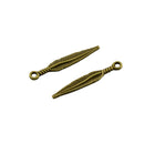 100 Piece Metal Feather Shape Pendants Charms Bracelet Necklace Making Jewelry DIY