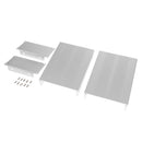 Aluminum Enclosure PCB Cooler L Type Box Case DIY for Projector 105x55x150mm White