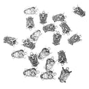 20 Pieces Pack Vintage Owl Bird Pendant Beads 2.2x1.8cm Jewelry Making Accessory for Necklace Earring Dangle