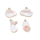 4 Pieces Assorted Alloy Charms Pendants for DIY Hair Accessories Jewelry Making DIY Craft