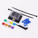 DC 12-32V Spade Terminals Circuit Car Blade ATY Fuse Block LED Light 6 Way