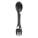 Stainless Steel Spoon Fork with Bottle Opener Lightweight Dinnerware for Outdoor Travel Camping