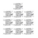 10 Pcs Copper Pendant Pinch Bails Connector Clasps Jewelry DIY Findings