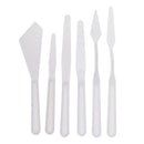 6 Pieces Plastic Palette Cutter Artist Acrylic Oil Painting Palette Spatula Tools Mixing Tools