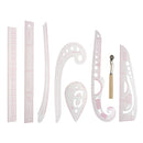 7 Pieces/Set Drawing Sewing Comma French Curve Ruler Measure Dressmaking Tailor Ruler Tools