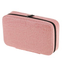 Portable Lightweight Zippered 32 Bottles Essential Oil Carrying Bag Storage Case Holder Organizer Pink