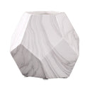 Modern Decoration White Ceramic Flower Vase Geometry Craft Creative Gift M
