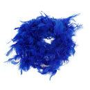 Soft Fluffy Feather Boa Hair Bow Hairband Clothing Costume Craft Project DIY Trim Feather Strip Royal Blue Length 2m