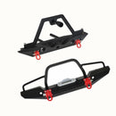 Metal Front Rear Bumper with Light for 1/10 RC Crawler Axial SCX10 & SCX10 II 90046 90047 Traxxas TRX-4 TRX4