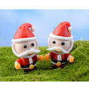 5 Piece Micro Landscape Mini Resin Bonsai Fairy DIY Garden Decor Santa's Hug
