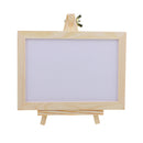 Mini Wooden Framed Double Sided Whiteboard Message Note Sign Memo Blackboard Easel Stand Holder for Display