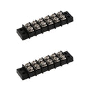 2Pcs 30A AMP 12V 6 Position Dual Row Terminal Strip Connector Block Bus Bar