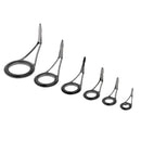 6pcs/lot Fishing Rod Eyes Ceramic Ring Lure Rod Guides Line Repair Rings Kit for raft rod, lure rod