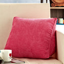 Home Bedroom Sofa Decor Triangular Waist Cushion Lumber Pillow Back Support Pad Backrest Rosy S