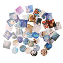 46 Peces Sealing Sticker Label Cute Paper Wedding Invitation Decor Scrabooking Accessories -