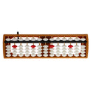 13 Rods Portable Plastic White Beads Column Abacus Counting Number Soroban Calculating Tool Educational Math Toy