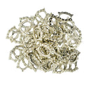 50 Pieces Tibetan Silver Metal Bead Frames Charms 16 x 12 mm 1.2mm Holes Spacer Beads DIY Findings for Jewelry Making