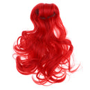 1/6 Girl Doll Long Big Curly Wig Haircut DIY Accessory for 12inch Blythe Doll Orange Red