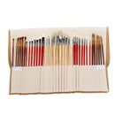 38pcs Paint Brush Artist Brushes Set Roll Up Canvas Bag Painting Supplies