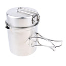 Portable Camping Pot Set Cookware for Hiking Backpacking Lightweight Durable Stockpot with Storage Bag Outdoor Cook Equipment