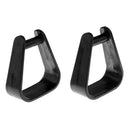 2pcs Kids Child Plastic Stirrups Equestrian Horse Riding Gear - Black 145mm x 125mm