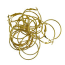 20pcs Fashion Lady Women Gold Copper Round Large Hoop Huggie Loop Earrings