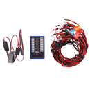 12 LED Lighting System Kit Brake Simulation Flashing Lights for 1/10 RC Car