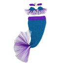 0-3Y Babies Girls Kids Knitted Cute Lovely Mermaid Headband Bra Tail Costume