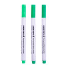 3 Pieces Permanent Fabric T-Shirt Liner Marker Pens Textile Paint Cloth Painting Supplies Green